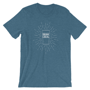 Drink Local Tee - Heather Deep Teal