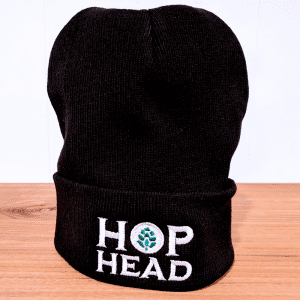 The Hop Head Knit Beanie in Black