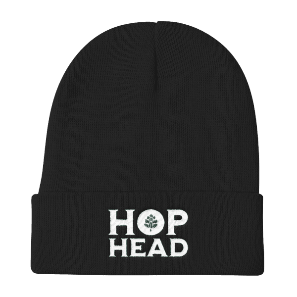 The Hop Head Knit Beanie in Black